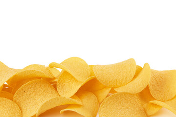 Potato chips isolated