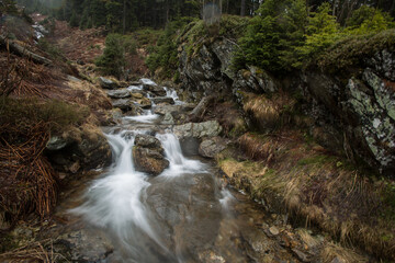 Walk along the water in the national park.
