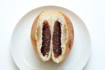 あんぱんの断面