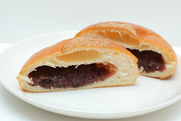 あんぱんの断面