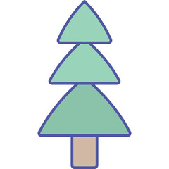 Tree Isolated Vector icon which can easily modify or edit

