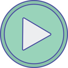 Play button Isolated Vector icon which can easily modify or edit

