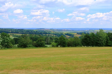 Fototapeta na wymiar The rural landscape near dresden in saxony