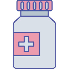 Medicine bottle Isolated Vector icon which can easily modify or edit

