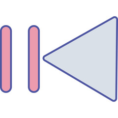 step backward Isolated Vector icon which can easily modify or edit

