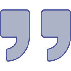 Quotation marks Isolated Vector icon which can easily modify or edit

