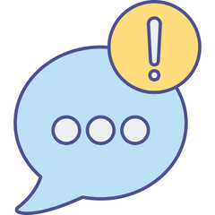 Obraz premium Alert bubble Isolated Vector icon which can easily modify or edit
