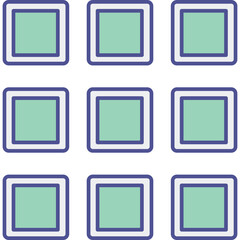 Grid Isolated Vector icon which can easily modify or edit

