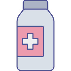Medicine bottle Isolated Vector icon which can easily modify or edit

