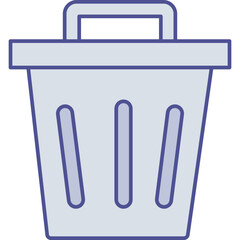 Trash Isolated Vector icon which can easily modify or edit

