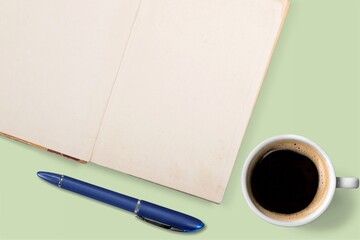 Blank napkin with a space, business, education, lifestyle and personal development concept