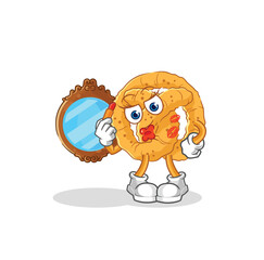 pretzel make up mascot. cartoon vector