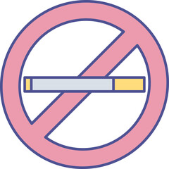 No smoking Isolated Vector icon which can easily modify or edit

