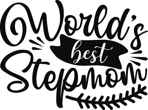 Step Mom Svg Design 