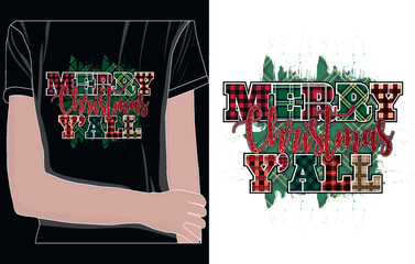Merry Christmas sublimation t shirt design