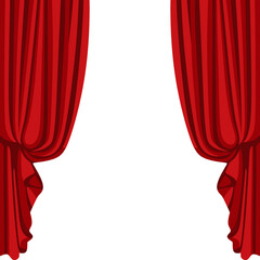 red velvet curtain