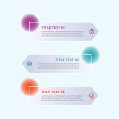 3-step business timeline modern design template for infographics