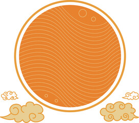 Happy Mid Autumn Festival Full Moon Icon