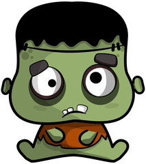 Character baby  Halloween cartoon cute design 