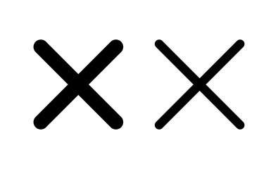 Close icon vector. Delete sign and symbol. cross sign