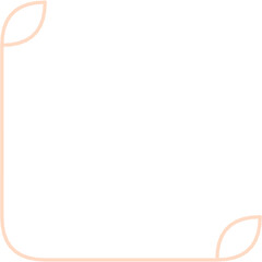 Obraz premium Aesthetic Border Corner Line