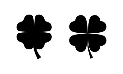 Clover icon vector. clover sign and symbol. four leaf clover icon.