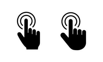 Hand cursor icon vector. cursor sign and symbol. hand cursor icon clik