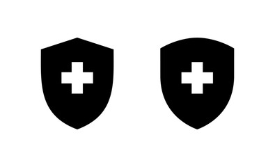 Health insurance icon vector. Insurance health document sign and symbol