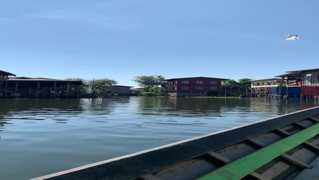 Village flottant sur le lac Inle - Myanmar