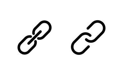 Link icon vector. Hyperlink chain sign and symbol