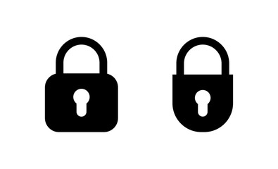 Lock icon vector. Padlock sign and symbol. Encryption icon. Security symbol