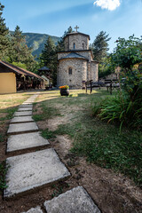 Orthodox Christian Monastery. Serbian Monastery of John the Baptist (Manastir Jovanje). 13th...