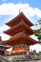 Obraz premium 清水寺の三重塔