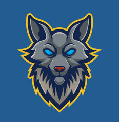 wolf head mascot character