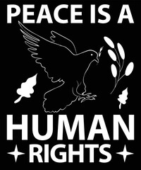 Peach Is A Human Rights T-Shirt Design