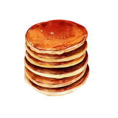 Pancakes Watercolor