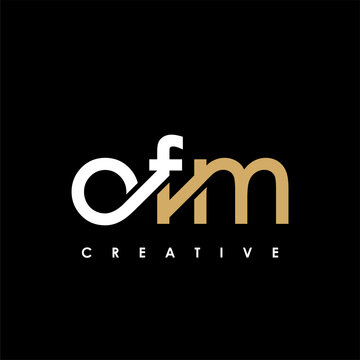 OFM Letter Initial Logo Design Template Vector Illustration