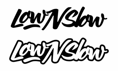 Low and Slow Logo Vector Car Decal Sticker