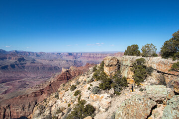 Fototapeta na wymiar view from the edge of the Grand Canyon