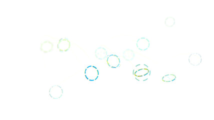 Businessman using data network with his fingers