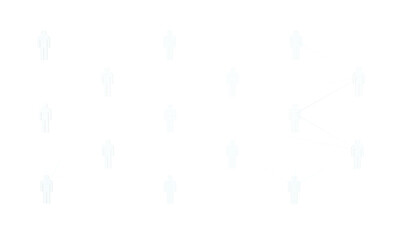 Neural network concept. Connected cells with links.