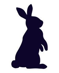 rabbit black silhouette