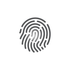 Fingerprint logo vector illustration