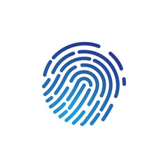 Fingerprint logo vector illustration