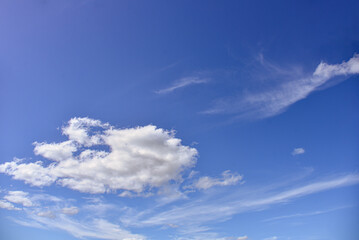 blue sky with clouds