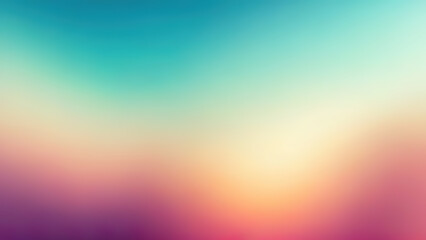 Obraz premium Soft minimal empty wallpaper. Pastel colored background. High ground wallpaper. Fun abstract happy shapes. Blurry gradient. High end 4k wallpaper.