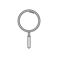 Magnifier icon. Magnifying glass icon eps ten