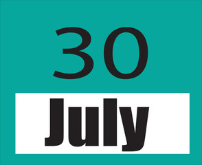 Calendar jul vector illustration image clipart