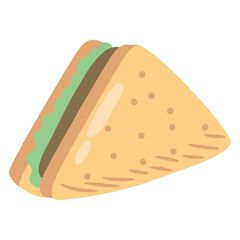 delicious triangular sandwich food
