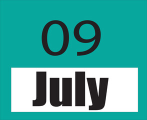 Calendar jul vector illustration image clipart